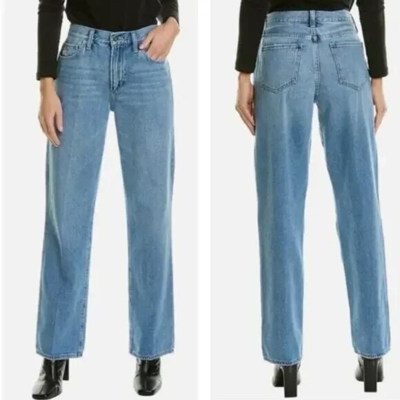 Favorite Daughter The Tommy Mid Rise Boyfriend Jeans Women's 34 Distressed - Picture 14 of 14